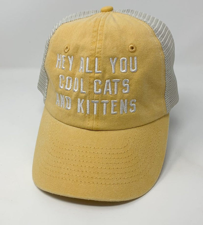  Hey All You Cool Cats and Kittens Hat, ACCESSORIES, BAD HABIT APPAREL, BAD HABIT BOUTIQUE 