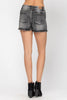 Judy Blue Mid-Rise Fray Hem Cut-Off Denim Shorts