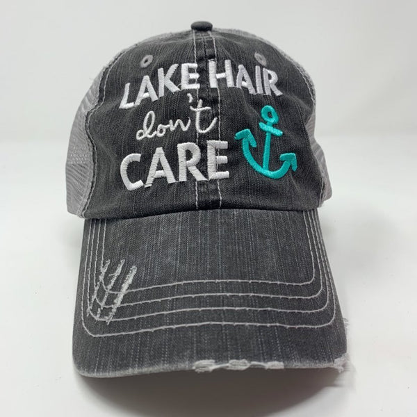  Lake Hair Don't Care Trucker Hat, CLOTHING, BAD HABIT APPAREL, BAD HABIT BOUTIQUE 