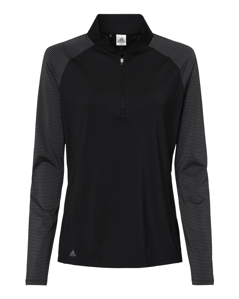 Adidas Women's Stripe Block Quarter-Zip Pullover