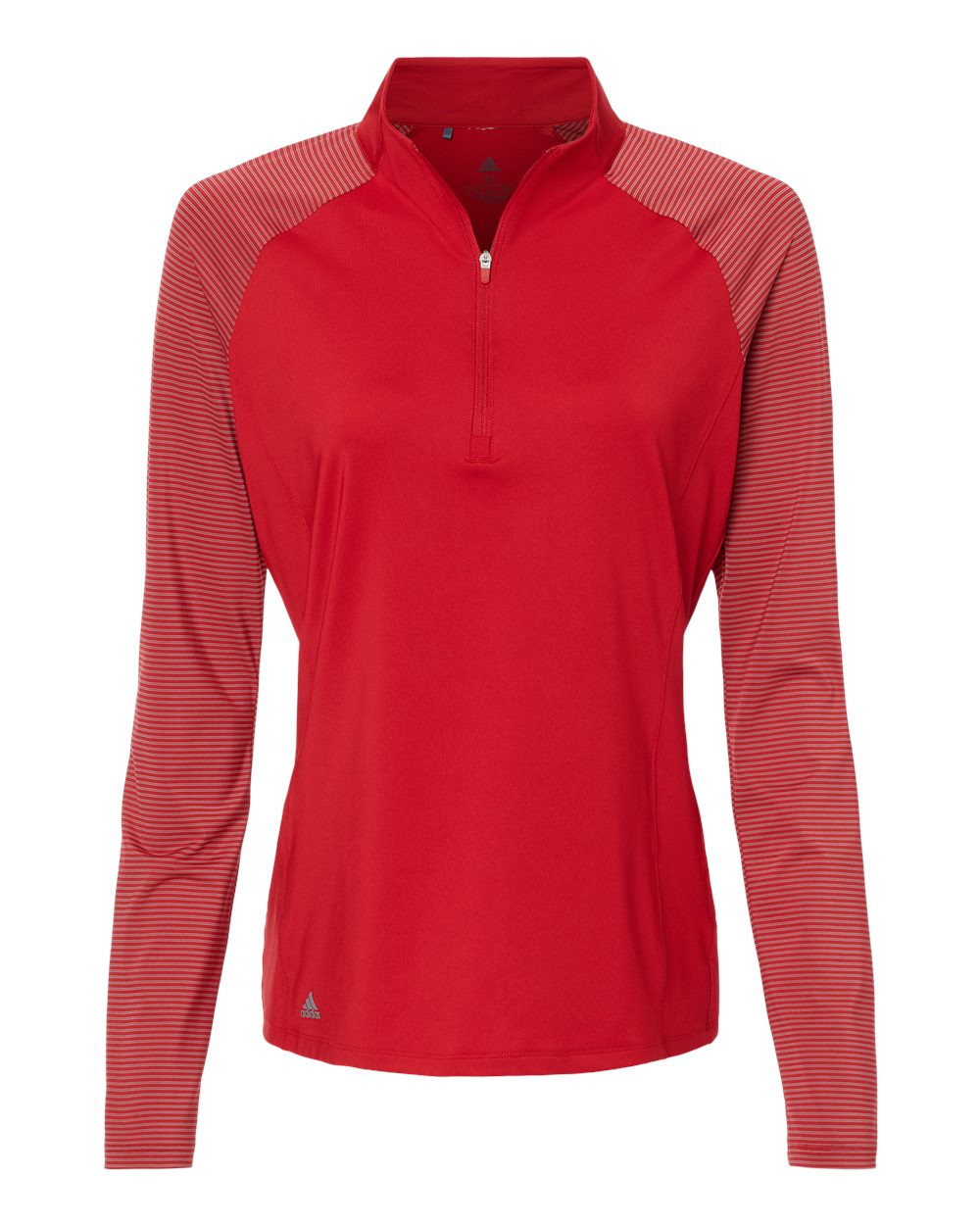 Adidas Women's Stripe Block Quarter-Zip Pullover