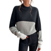 black grey white turtleneck 