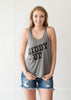 Giddy Up Tank - grey - BAD HABIT BOUTIQUE 