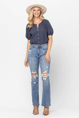 Judy Blue High Waist STONE Destroyed Bootcut