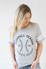 Baseball Season is my Favorite Season-white stripes on sleeve - BAD HABIT BOUTIQUE 