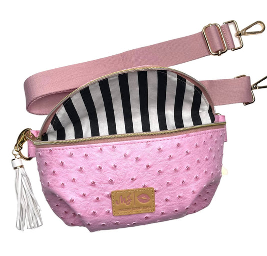 LIVE BOX- Sidekick Bag Baby Blush Ostrich