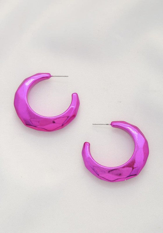 Open Geometric Hoop Earring