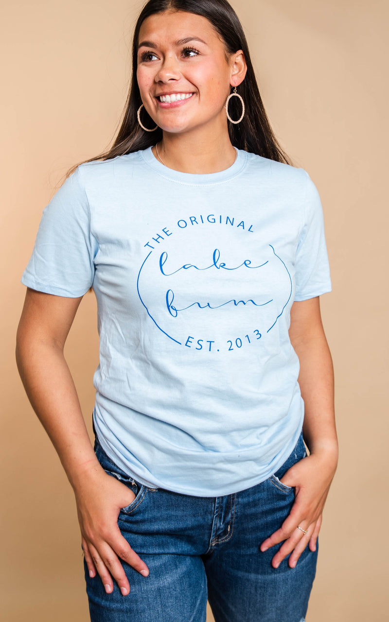 the original lake bum t-shirt