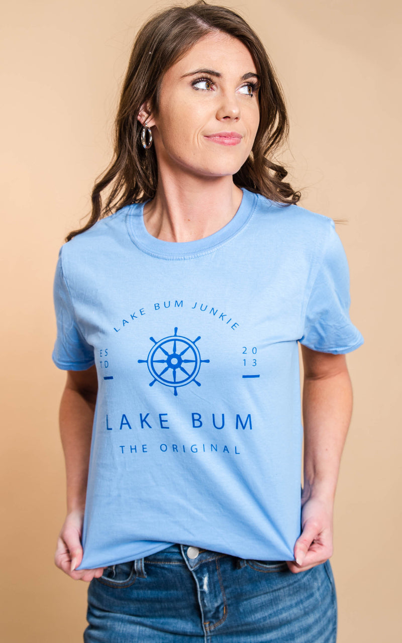 Lake Bum Junkie T-Shirt - BAD HABIT BOUTIQUE 