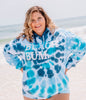 tie dye beach bum hoodie