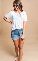 stay-cay slouchy tee