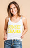 sunset chaser slouchy tank top