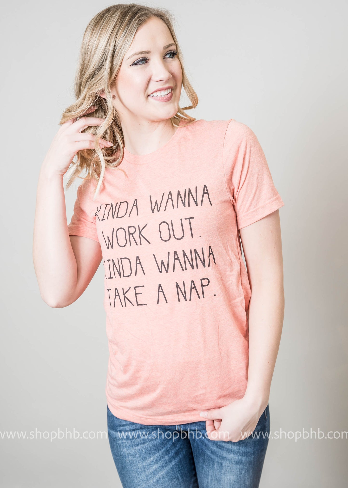 Kinda Wanna Workout Tee - BAD HABIT BOUTIQUE 