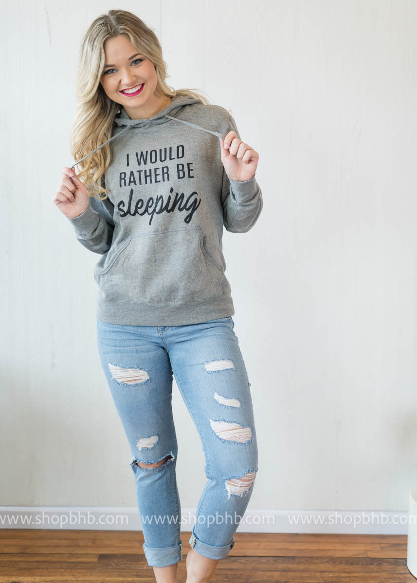 Rather Be Sleeping Hoodie - BAD HABIT BOUTIQUE 