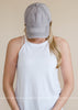 Baseball Ponytail Hat - BAD HABIT BOUTIQUE 