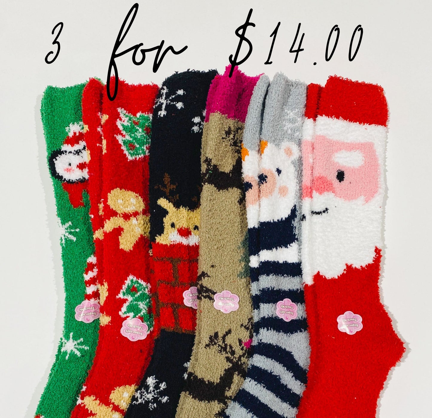 Mystery Holiday Fuzzy Socks