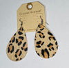 Leopard Faux Fur Earrings - Final Sale