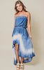 Blue Tie Dye Maxi Dress - Final Sale*