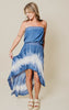 Blue Tie Dye Maxi Dress - Final Sale*