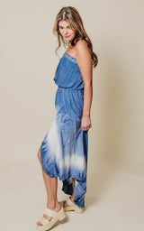Blue Tie Dye Maxi Dress - Final Sale*