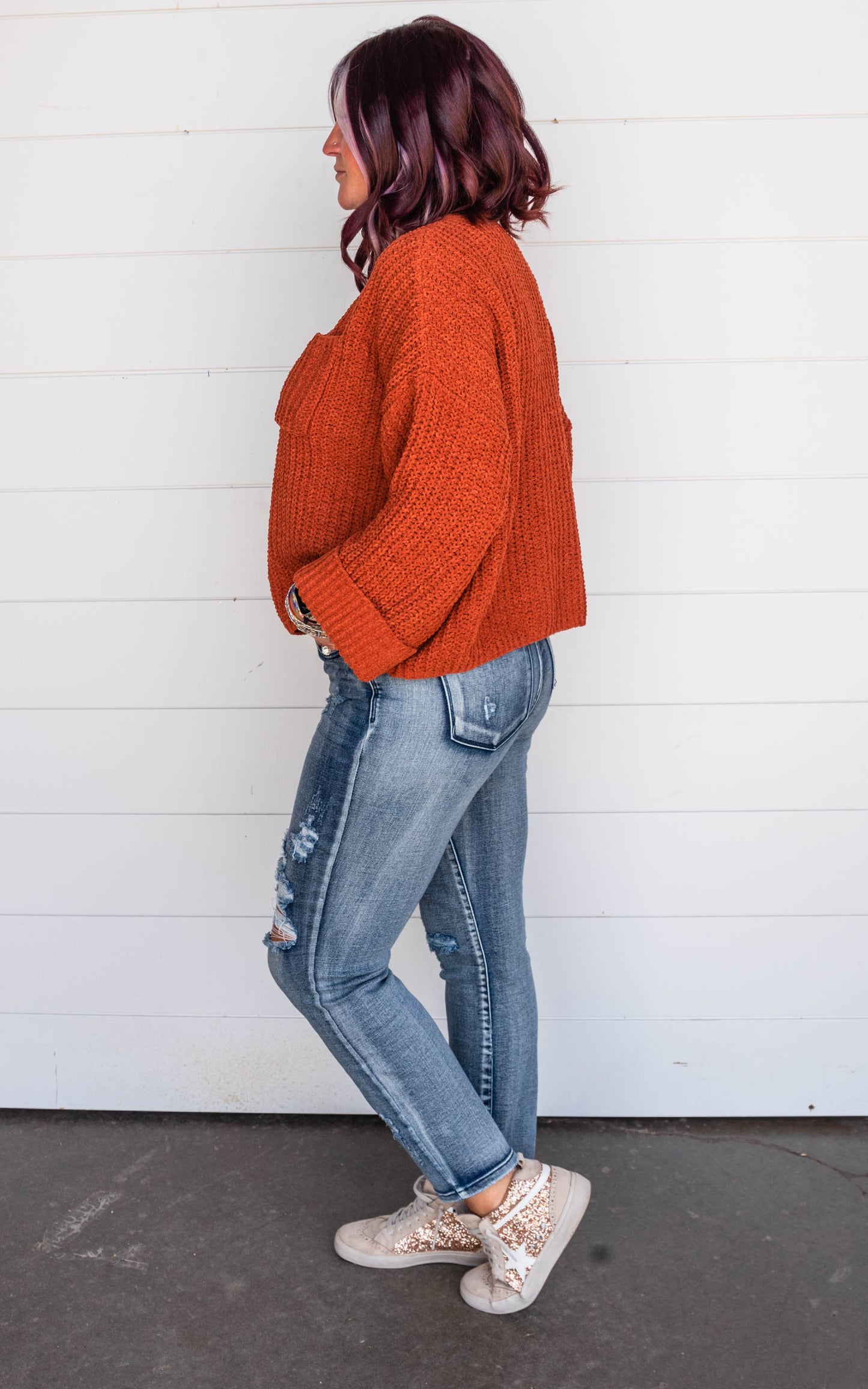 chunky knit sweater 