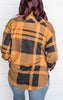 Mustard Jacquard Plaid Shacket