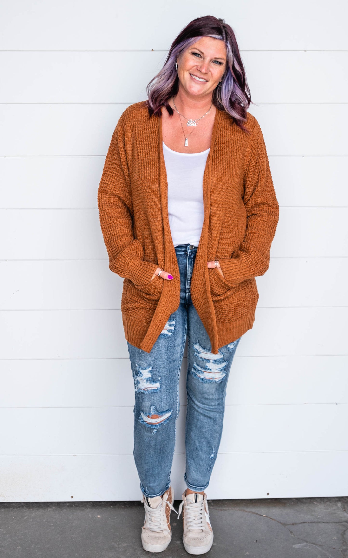 Almond knit cardigan 