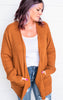 almond waffle knit cardigan 