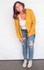 mustard knit cardigan 