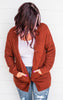 zenana rust cardigan 