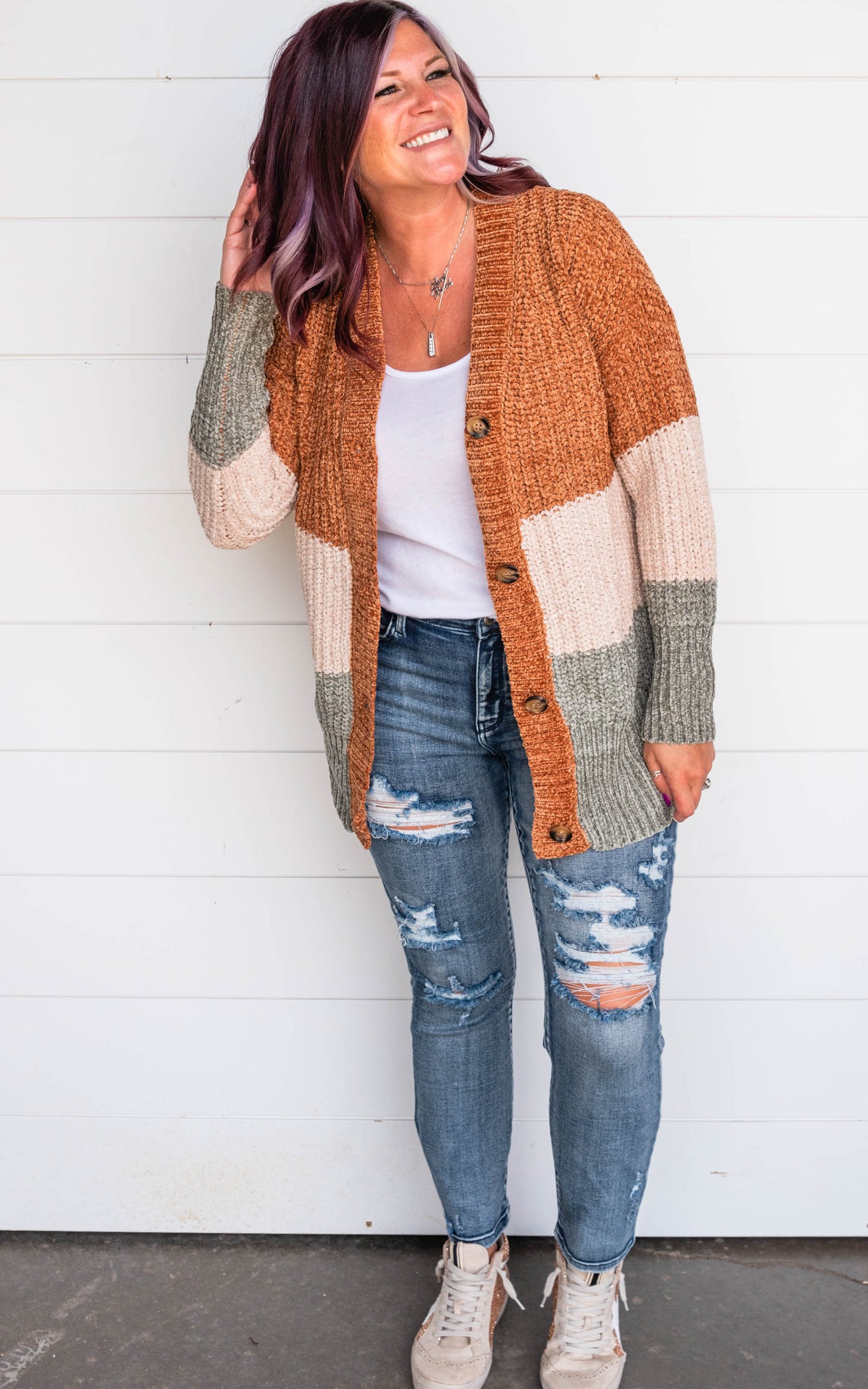 camel cardigan 