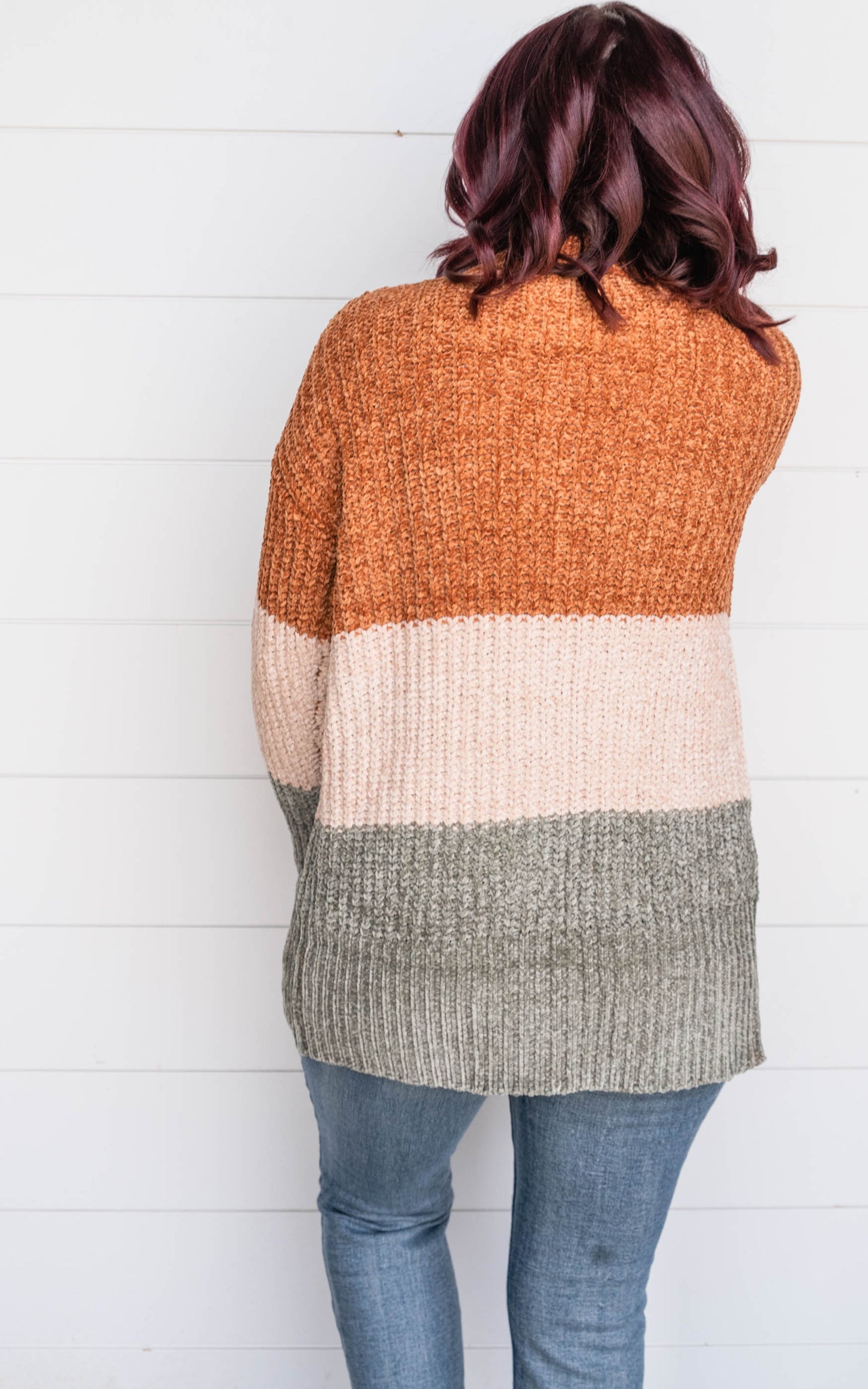 Blissfully Comfy Camel Colorblock Cardigan - Final Sale