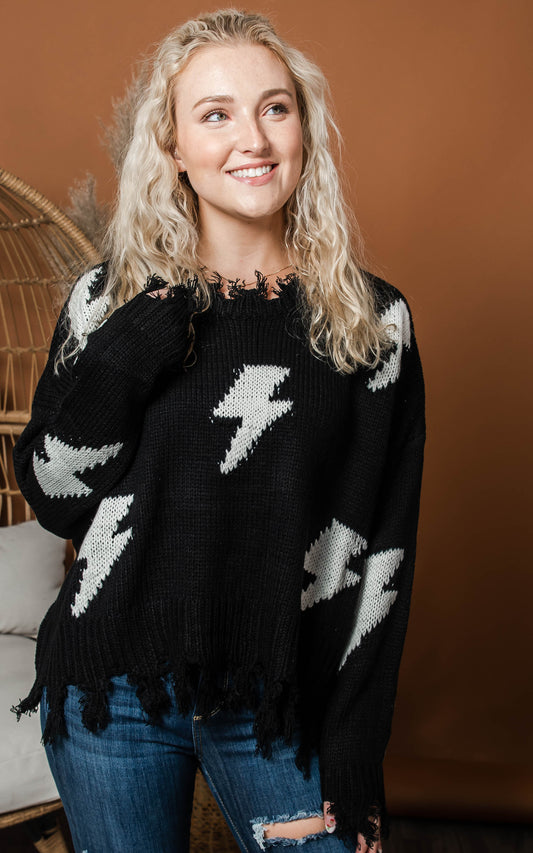 lightning bolt sweater 