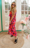 FLORAL PRINT MAXI DRESS