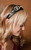 Leather and Pearl Headband