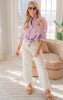 lavender button down blouse 