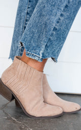 Rager Chelsea Desert Taupe Bootie - Qupid - Final Sale
