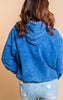 Acid Wash Hooded Sweatshirt - BAD HABIT BOUTIQUE 