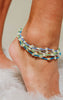 Frosted Daisy Bead Anklet - Final Sale