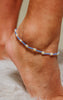 Frosted Daisy Bead Anklet - Final Sale