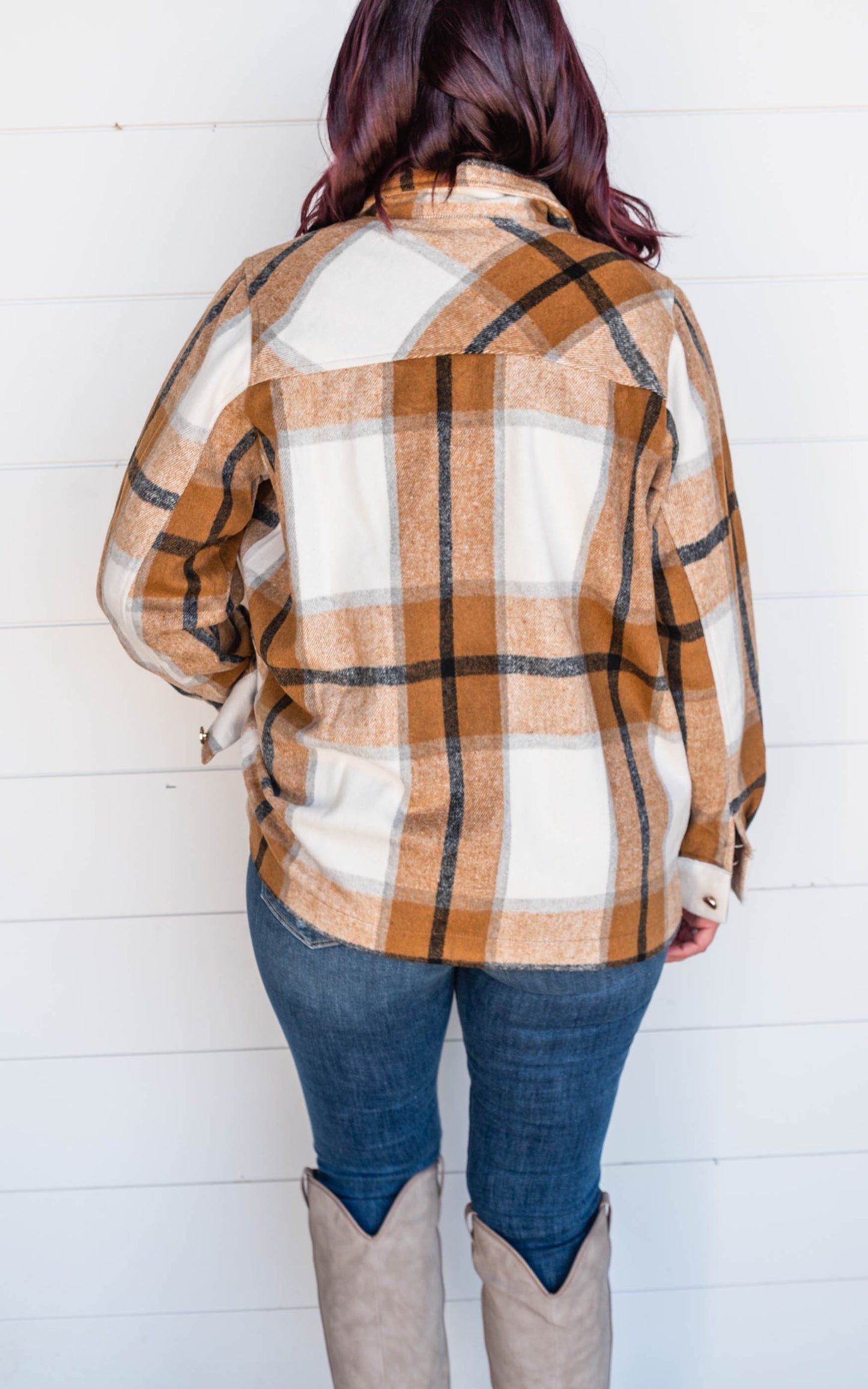 camel plaid jacket 