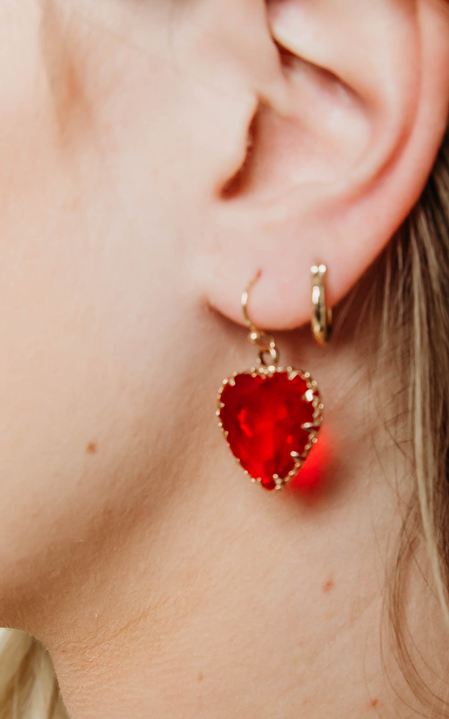 Jewel Heart Earring - Final Sale