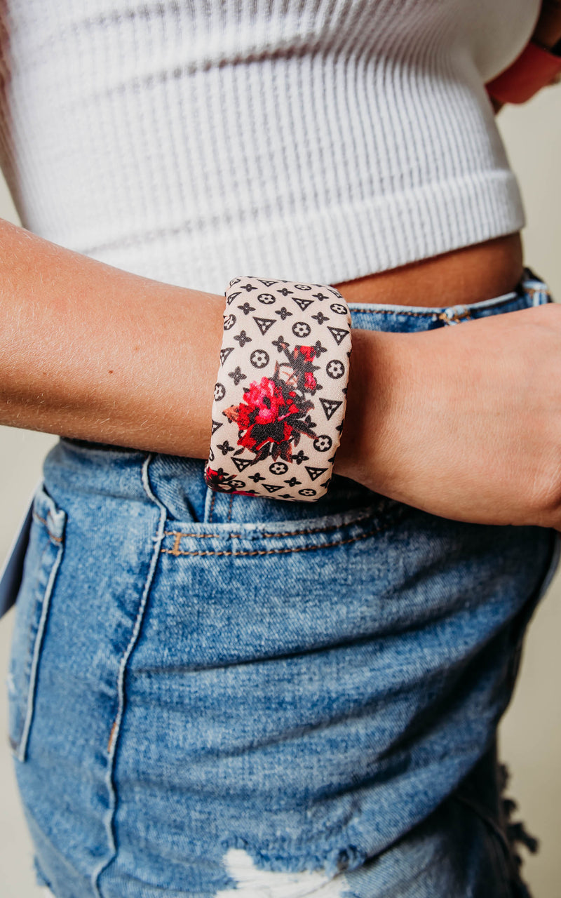 Get G Baby Cuff with Roses bracelet cuff