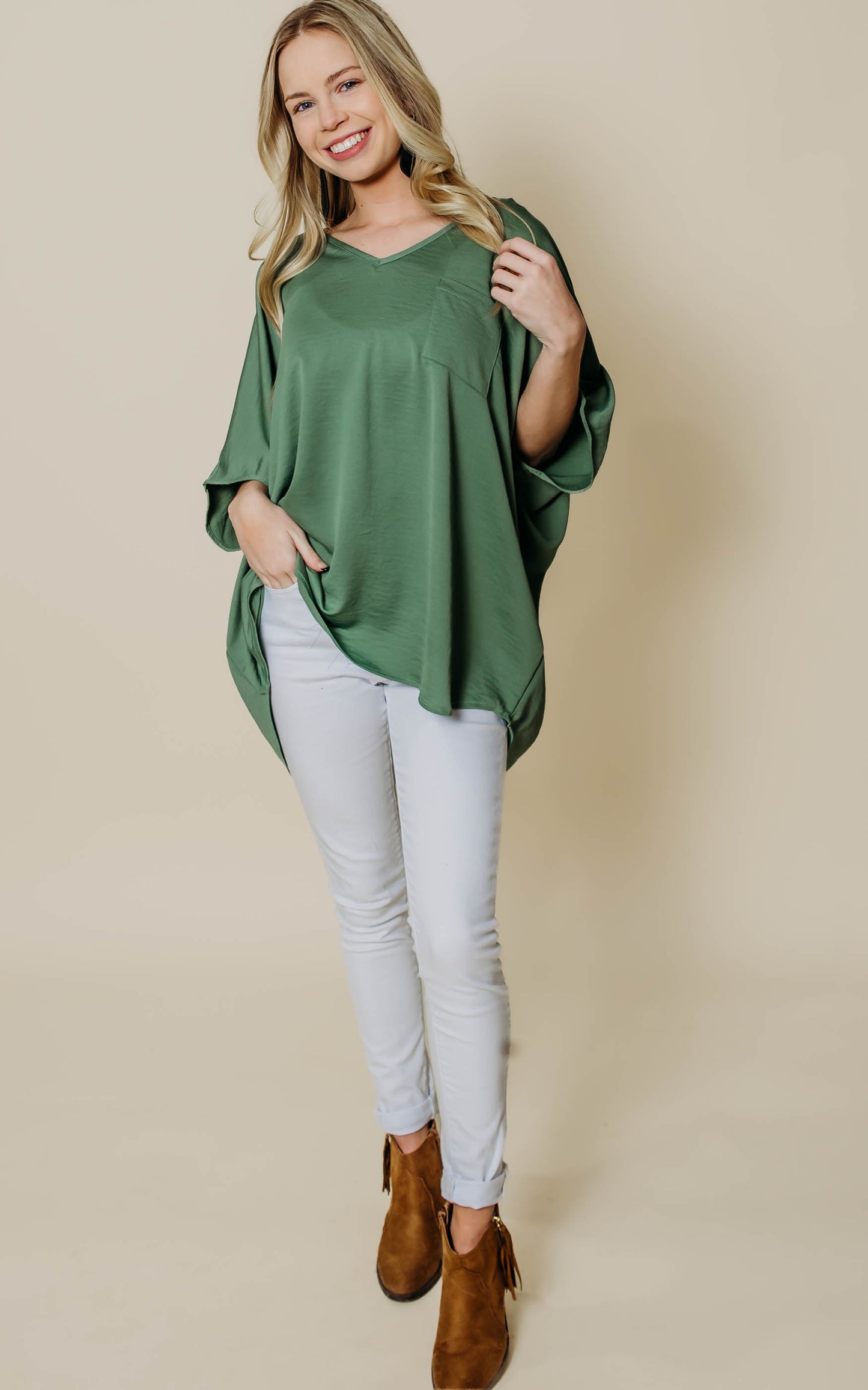 short sleeve loose tunic top 