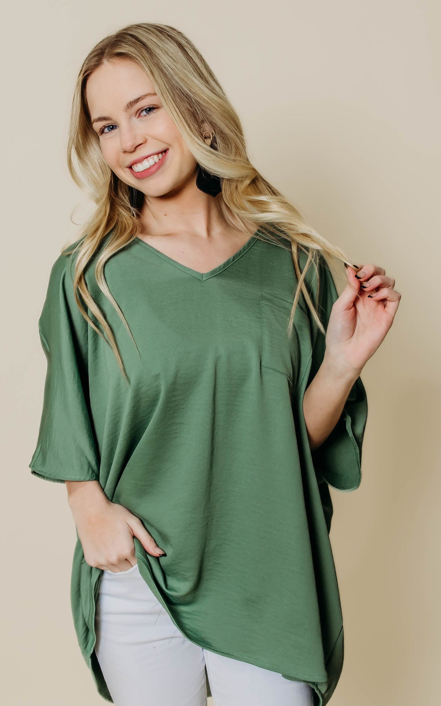 SHORT SLEEVE OVERSIZED TOP 