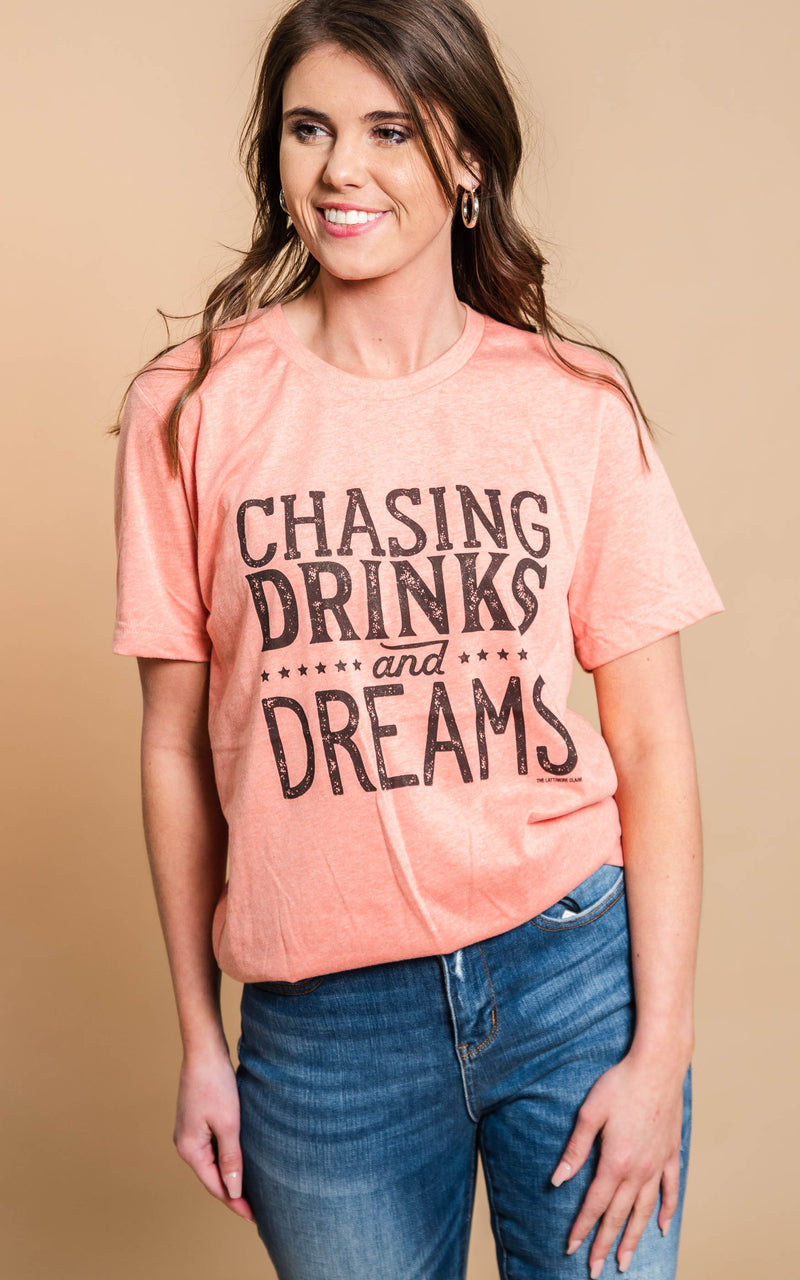 Destin Preorder- Chasing Drinks and Dreams T-Shirt MAY 10TH SHIP DATE - BAD HABIT BOUTIQUE 