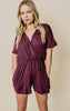 Short Wrap Romper - Heimish - Final Sale