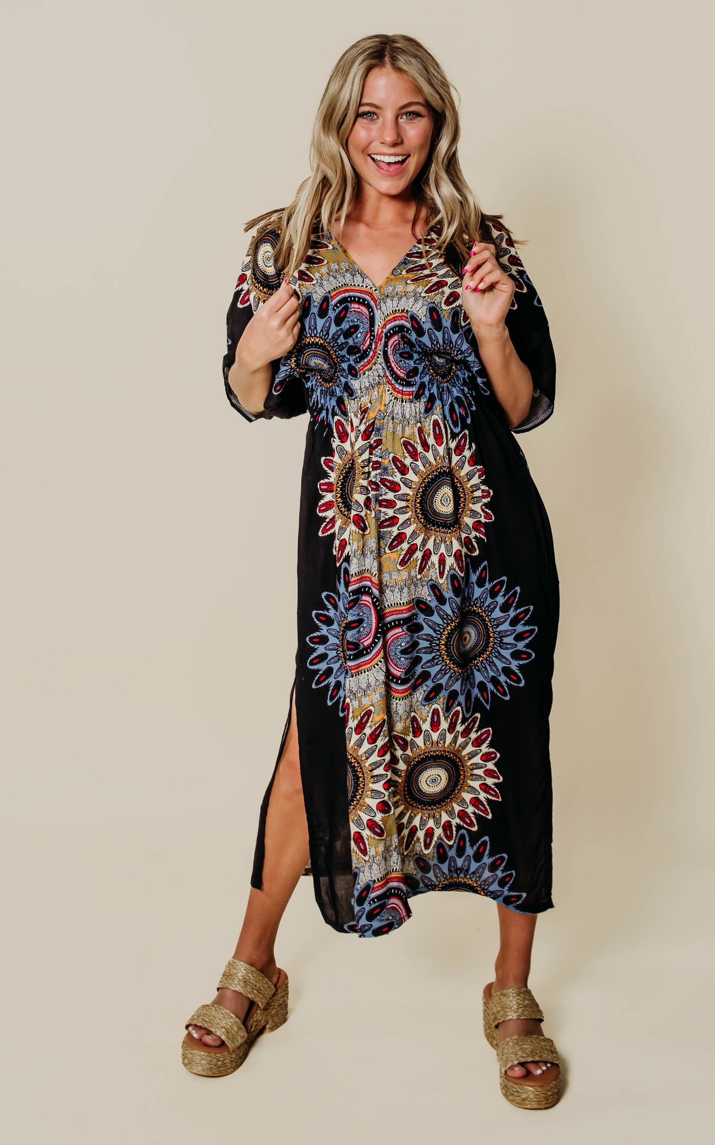 black mandala dress