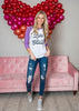  Love Stinks Baseball Sleeve Top, CLOTHING, BAD HABIT APPAREL, BAD HABIT BOUTIQUE 