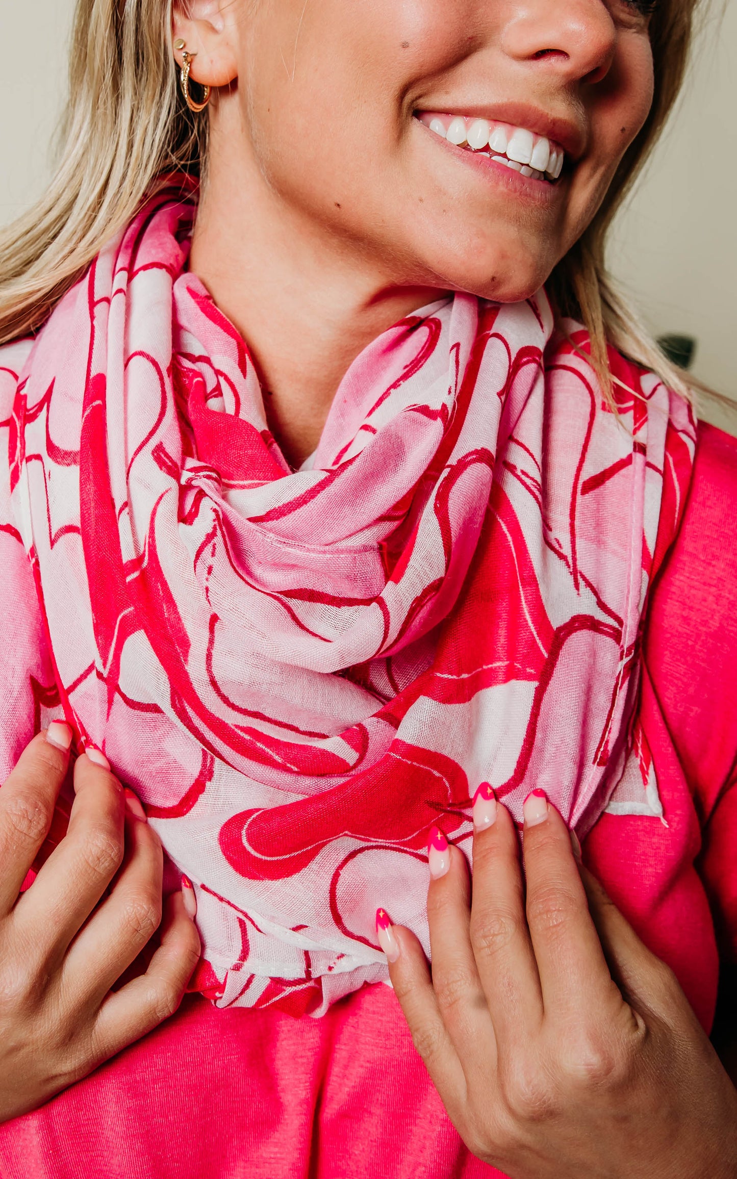 Lots of Love Heart Scarf